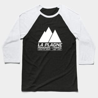 La Plagne France Ski Resort Paradiski Skiing Baseball T-Shirt